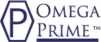 Omega Prime logo and Home page